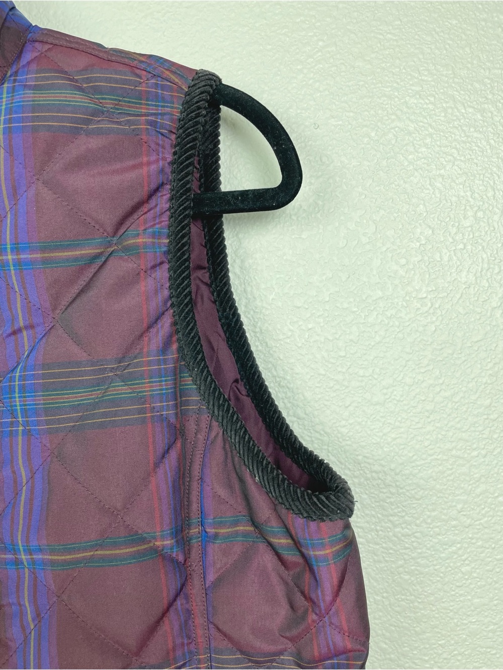 Lauren Ralph Lauren Women's Large Tartan Plaid Quilted Full Zip Vest Equestrian - Picture 6 of 16